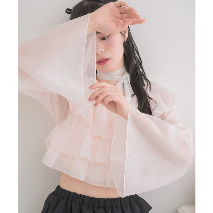 レースタイ付ティアードBL | RETRO GIRL | 詳細画像19 