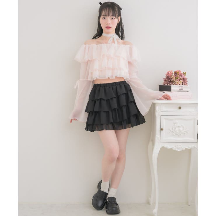 レースタイ付ティアードBL | RETRO GIRL | 詳細画像20 