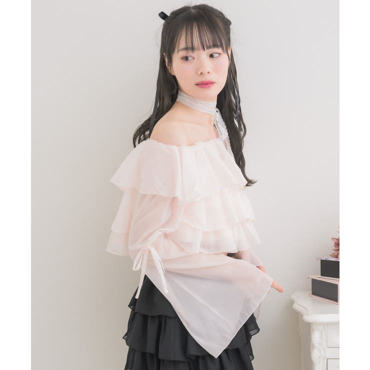 レースタイ付ティアードBL | RETRO GIRL | 詳細画像25 