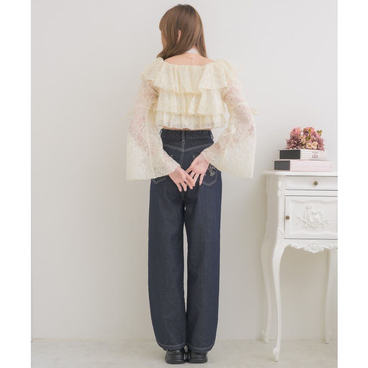 レースタイ付ティアードBL | RETRO GIRL | 詳細画像5 