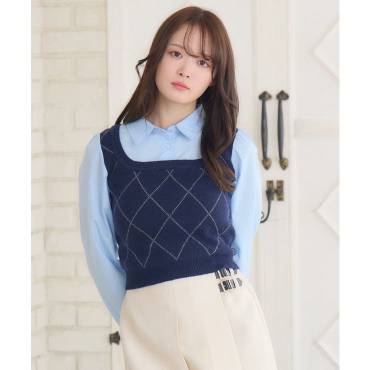 BLU2 | ドッキングニットSH | RETRO GIRL