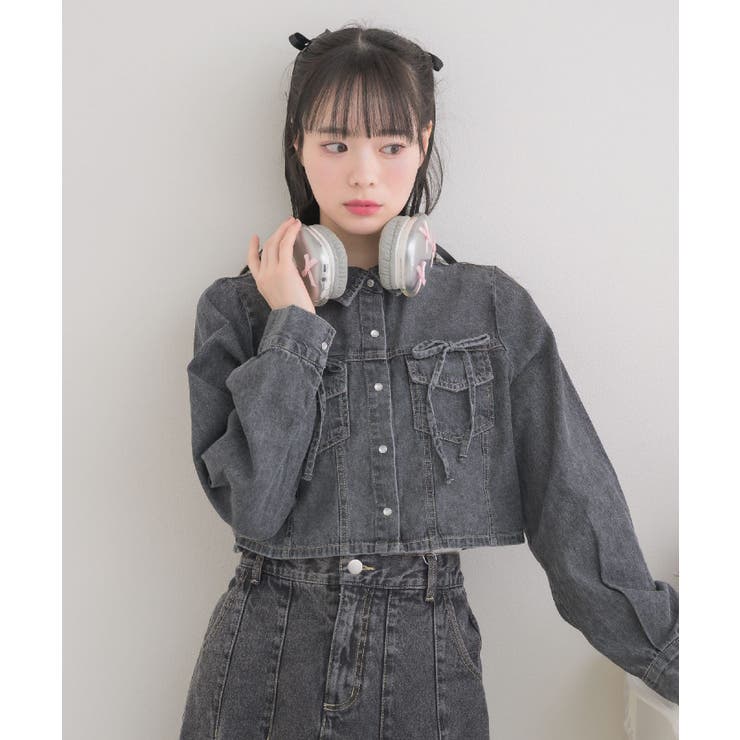 リボン付デニムSH | RETRO GIRL | 詳細画像10 