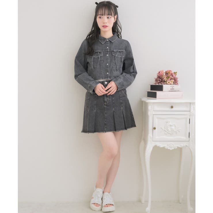 リボン付デニムSH | RETRO GIRL | 詳細画像11 