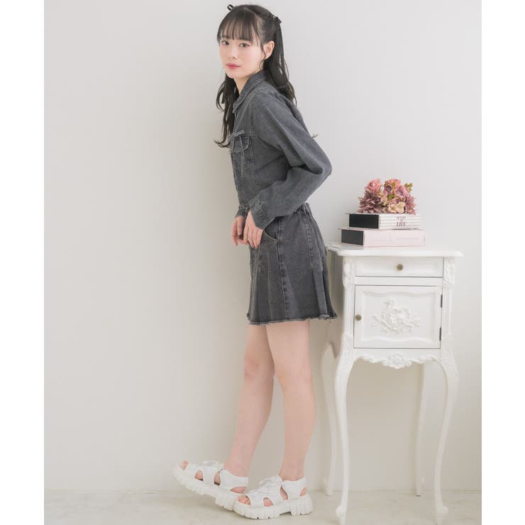 リボン付デニムSH | RETRO GIRL | 詳細画像13 