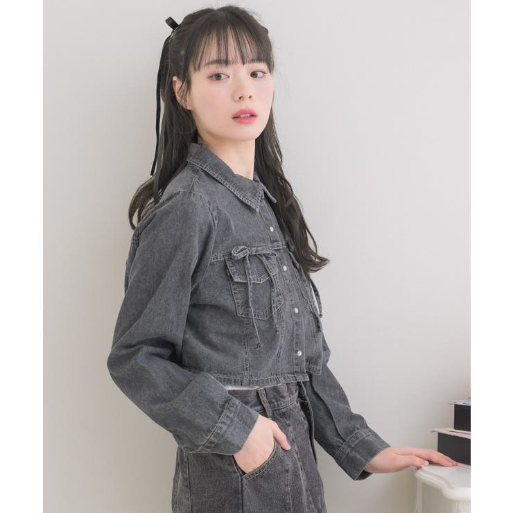 リボン付デニムSH | RETRO GIRL | 詳細画像16 