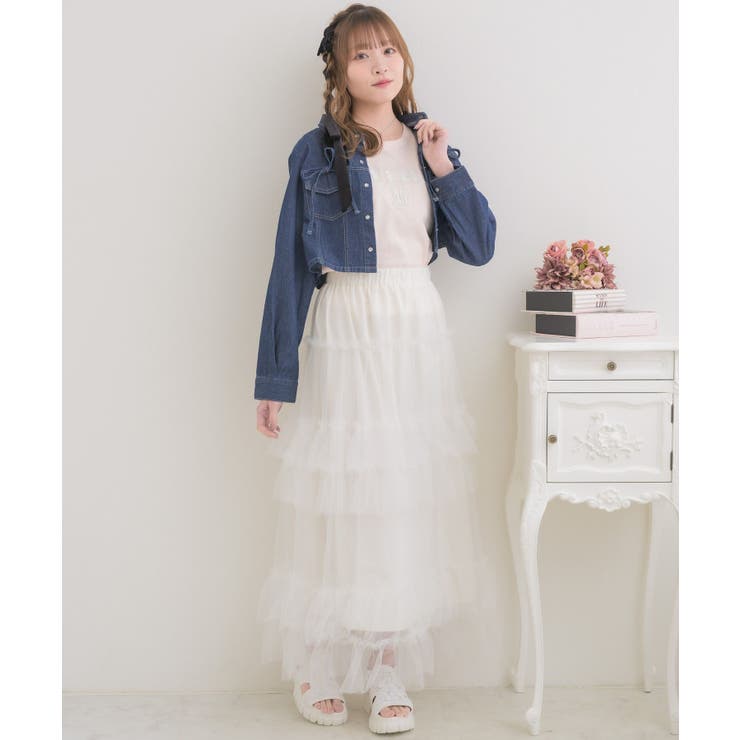 リボン付デニムSH | RETRO GIRL | 詳細画像19 