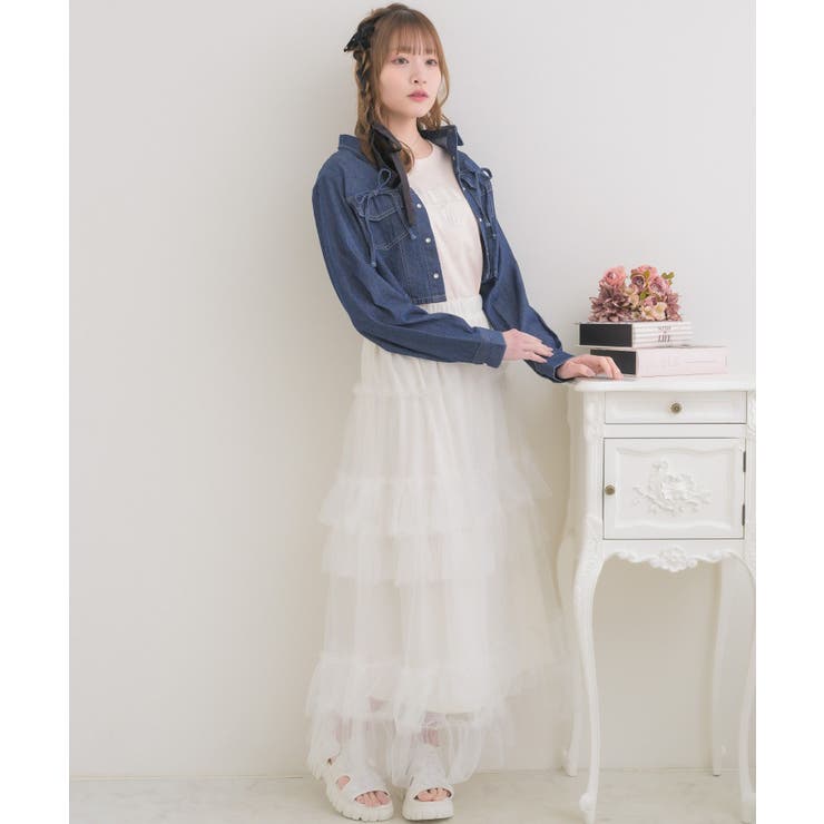 リボン付デニムSH | RETRO GIRL | 詳細画像20 