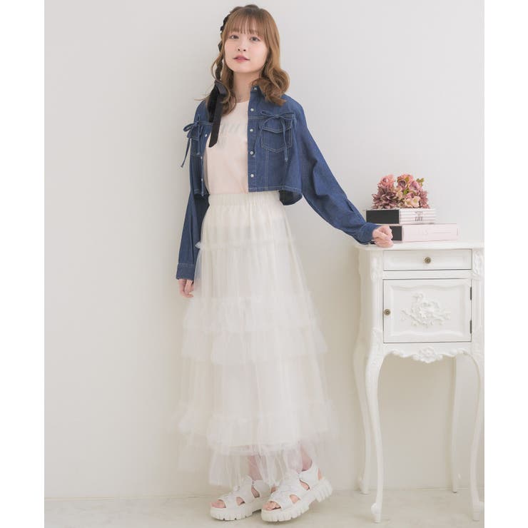 リボン付デニムSH | RETRO GIRL | 詳細画像21 