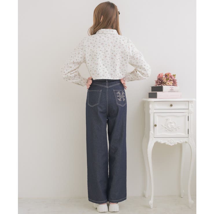 リボン付デニムSH | RETRO GIRL | 詳細画像5 