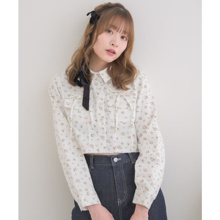 リボン付デニムSH | RETRO GIRL | 詳細画像6 