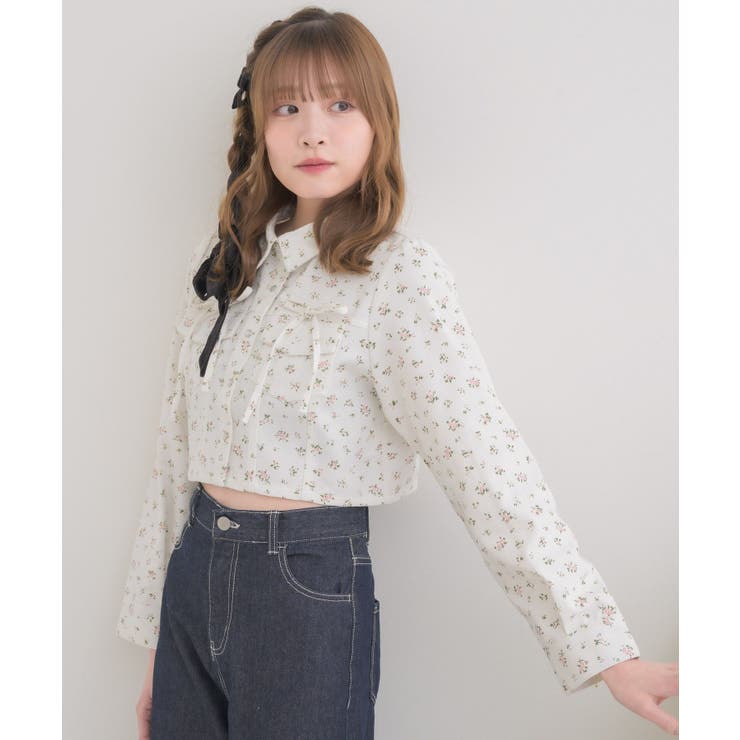 リボン付デニムSH | RETRO GIRL | 詳細画像8 