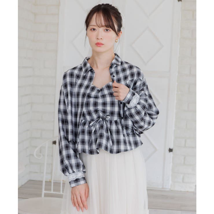 ビスチェ＆チェックSHセット | RETRO GIRL | 詳細画像17 