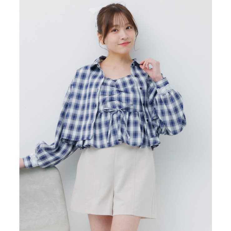 ビスチェ＆チェックSHセット | RETRO GIRL | 詳細画像21 