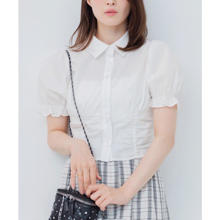 WHT1 | ウエストシャーリングシャツ | RETRO GIRL
