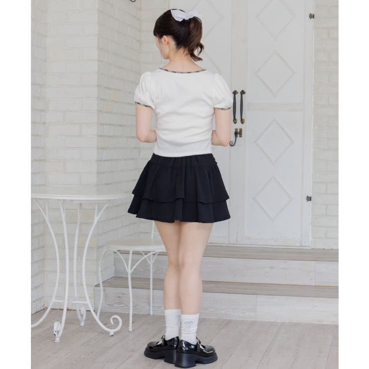 チェックパイピングTEE | RETRO GIRL | 詳細画像15 