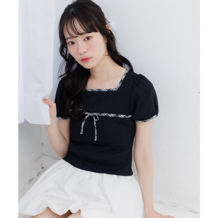 チェックパイピングTEE | RETRO GIRL | 詳細画像22 