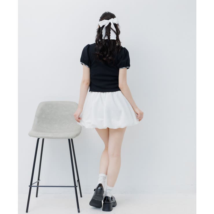 チェックパイピングTEE | RETRO GIRL | 詳細画像28 