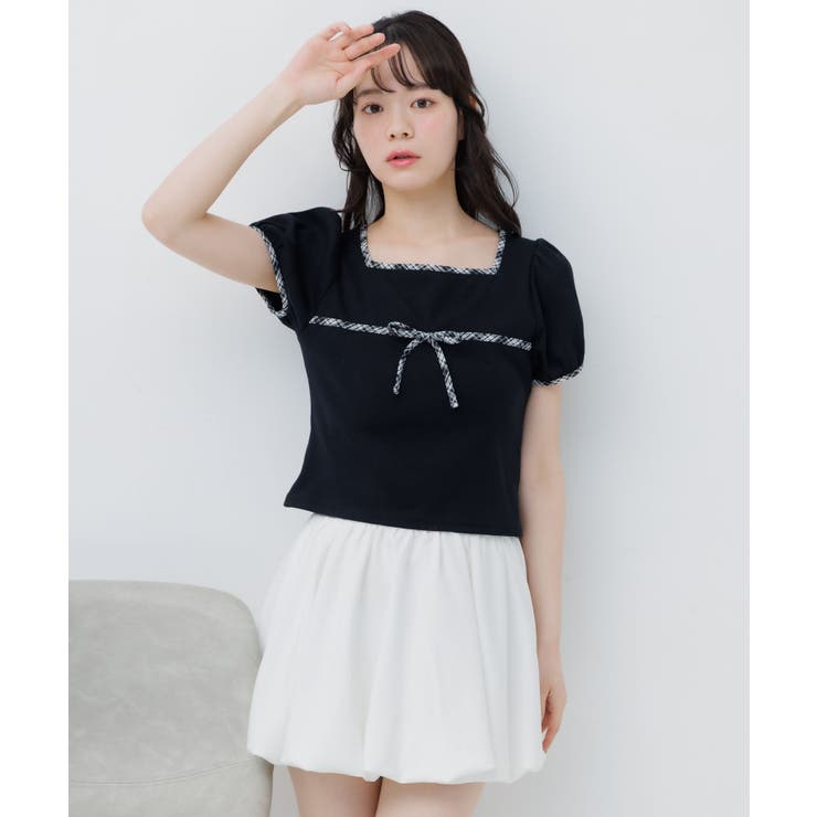 チェックパイピングTEE | RETRO GIRL | 詳細画像30 