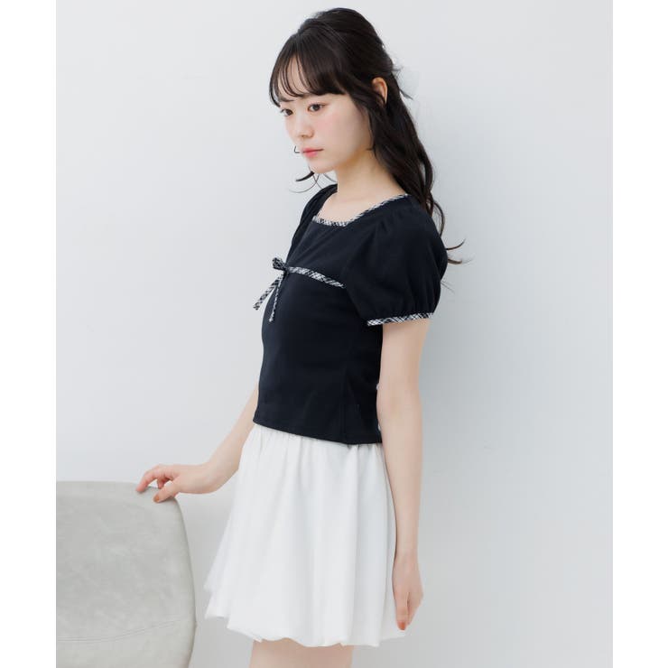 チェックパイピングTEE | RETRO GIRL | 詳細画像31 
