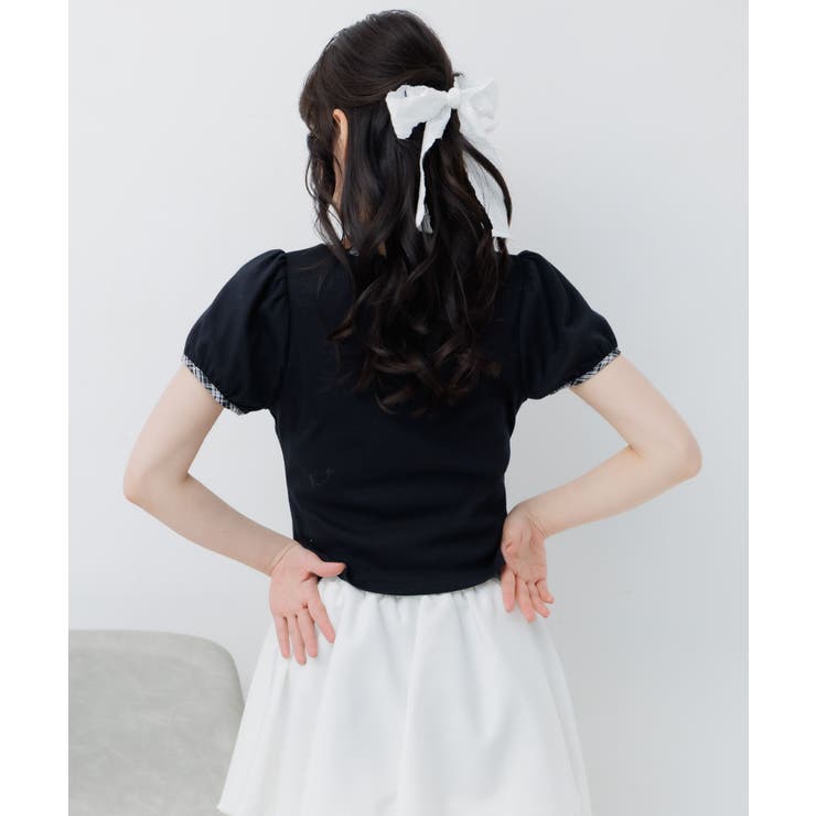 チェックパイピングTEE | RETRO GIRL | 詳細画像32 