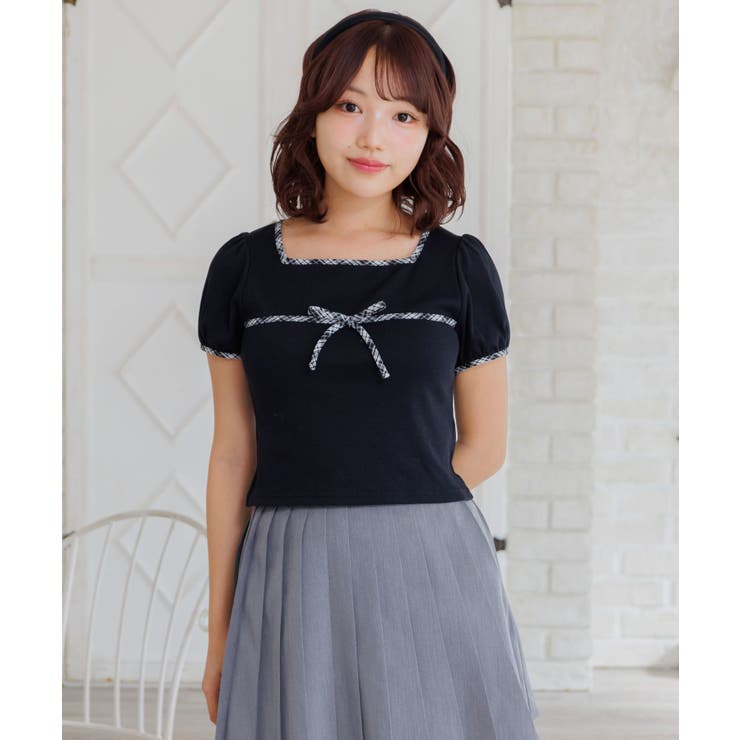 チェックパイピングTEE | RETRO GIRL | 詳細画像36 