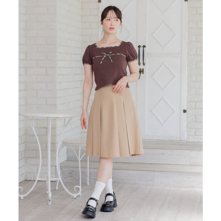 チェックパイピングTEE | RETRO GIRL | 詳細画像4 