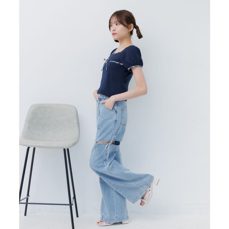 チェックパイピングTEE | RETRO GIRL | 詳細画像42 