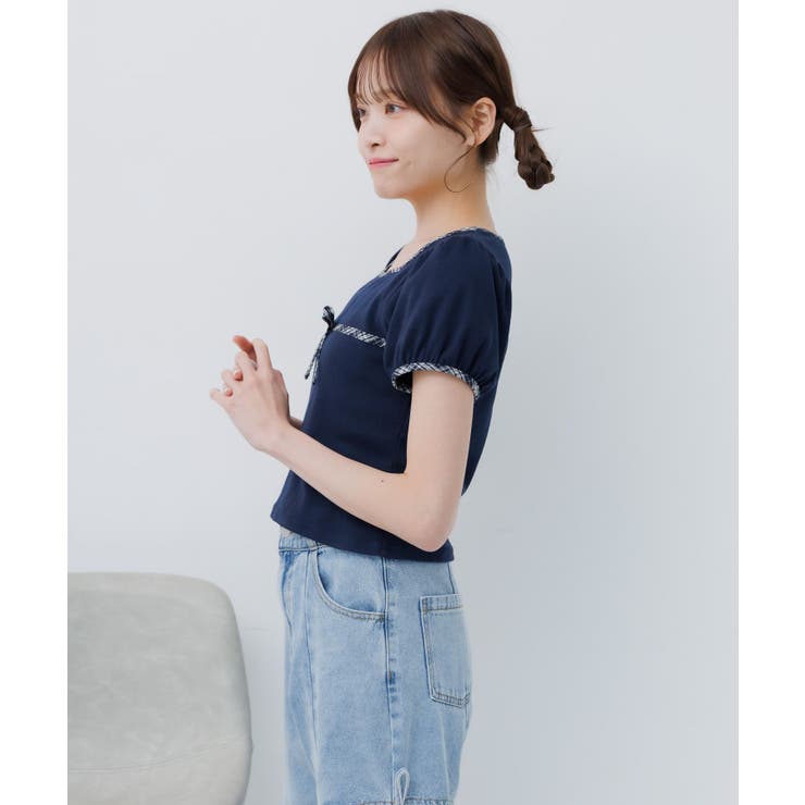 チェックパイピングTEE | RETRO GIRL | 詳細画像46 
