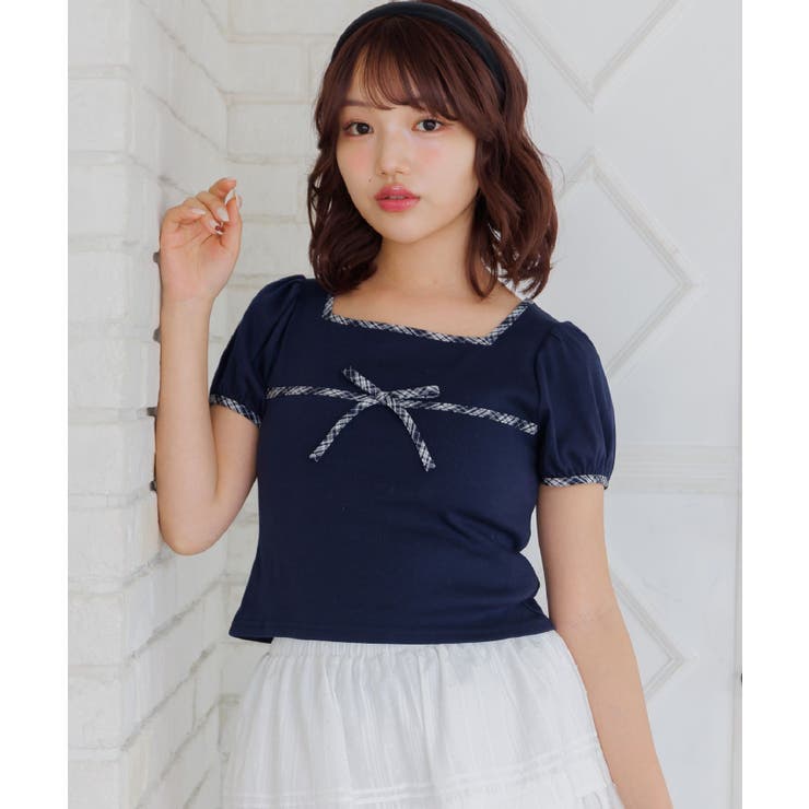 チェックパイピングTEE | RETRO GIRL | 詳細画像47 