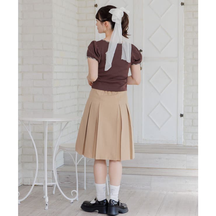 チェックパイピングTEE | RETRO GIRL | 詳細画像6 