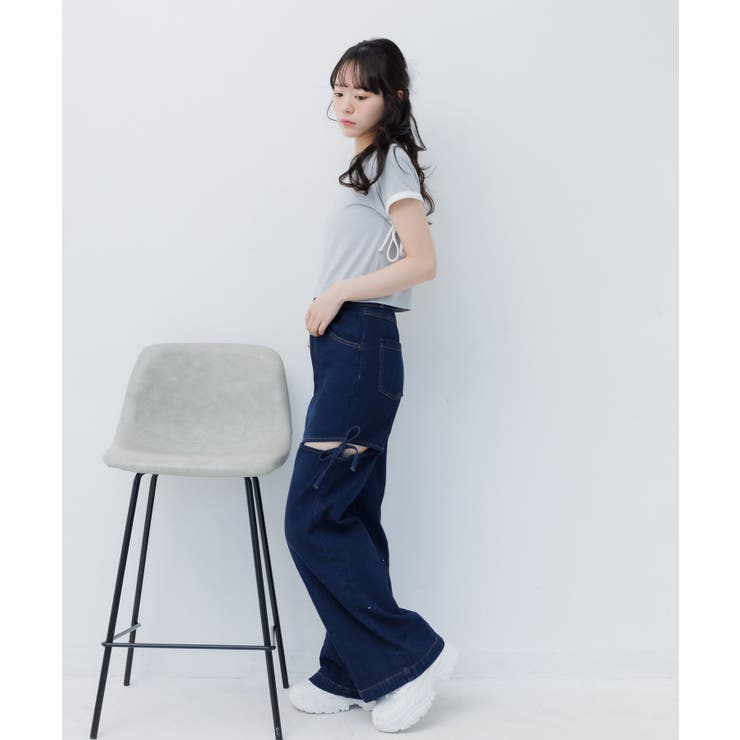 袖リボンビジューロゴTEE | RETRO GIRL | 詳細画像18 