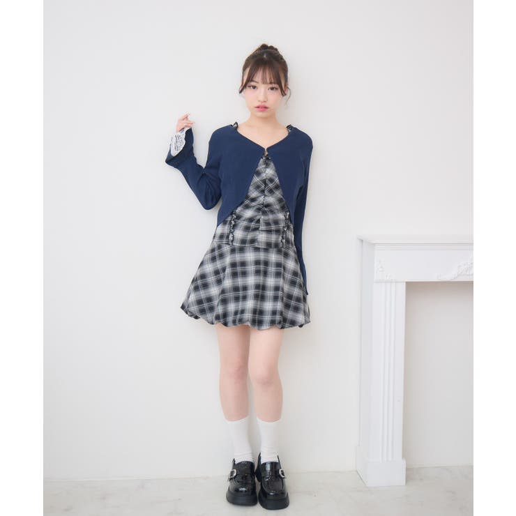 フレアスリーブニットカーデ | RETRO GIRL | 詳細画像4 
