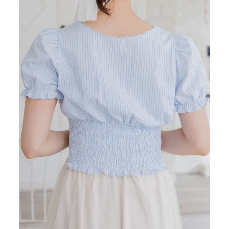 フロントリボンパフブラウス | RETRO GIRL | 詳細画像37 