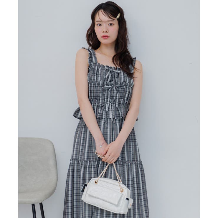 【セットアップ対応】チェック柄リボンBL | RETRO GIRL | 詳細画像8 