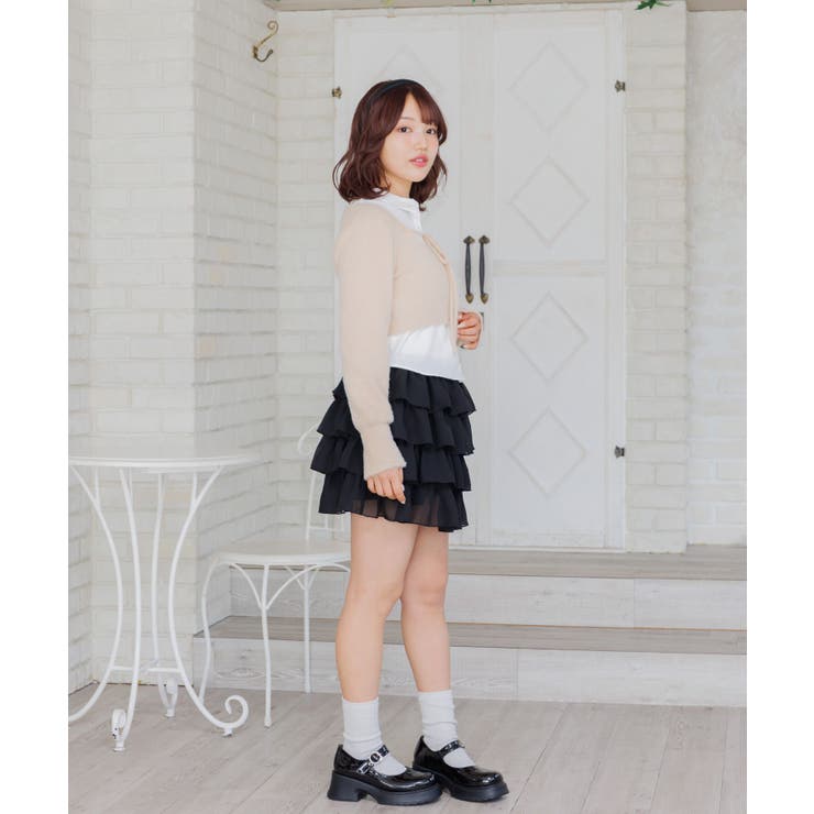 メニーフリルシフォンミニSK | RETRO GIRL | 詳細画像12 