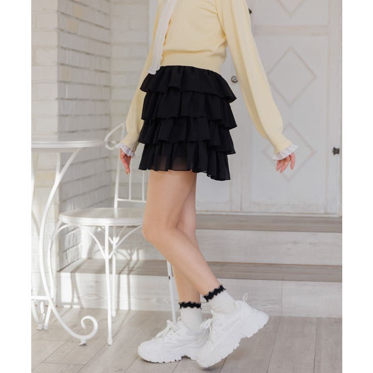 メニーフリルシフォンミニSK | RETRO GIRL | 詳細画像16 