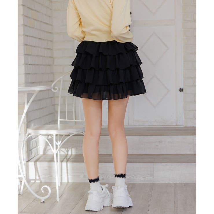 メニーフリルシフォンミニSK | RETRO GIRL | 詳細画像17 