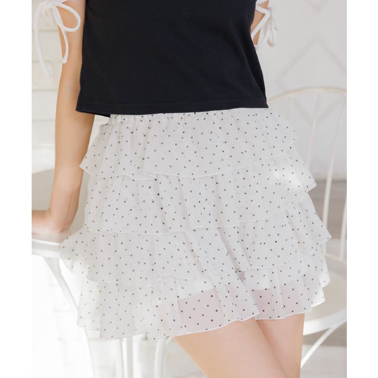 メニーフリルシフォンミニSK | RETRO GIRL | 詳細画像19 