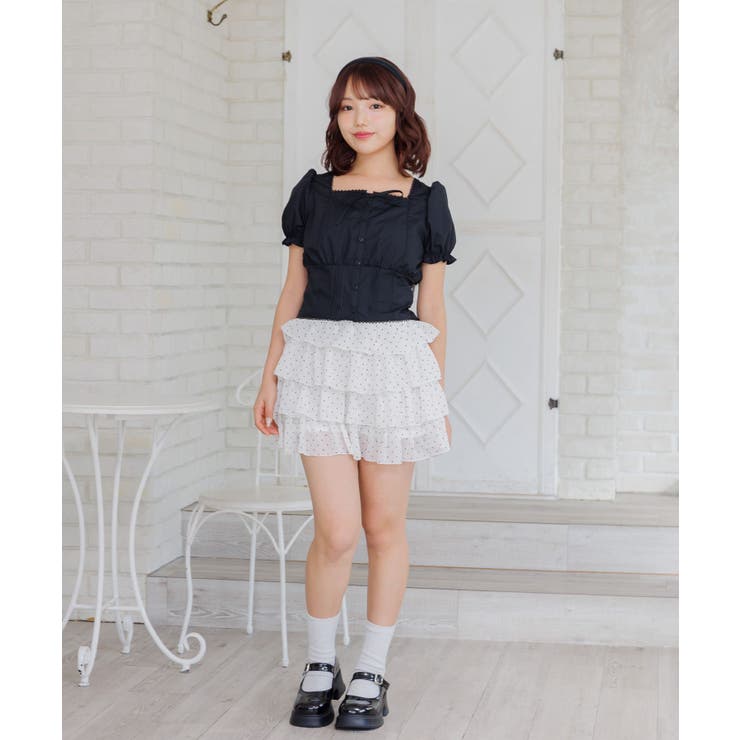 メニーフリルシフォンミニSK | RETRO GIRL | 詳細画像20 
