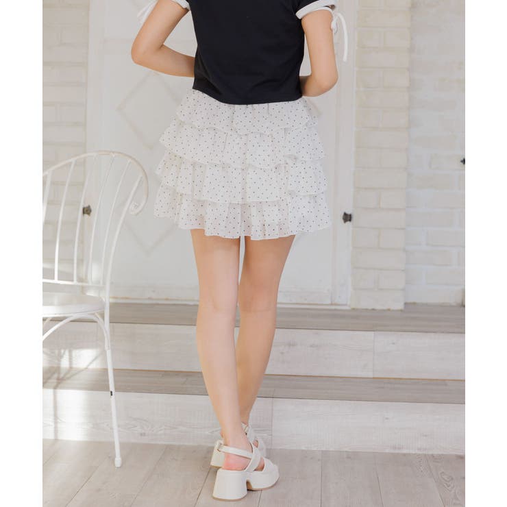 メニーフリルシフォンミニSK | RETRO GIRL | 詳細画像28 