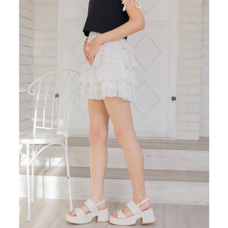 メニーフリルシフォンミニSK | RETRO GIRL | 詳細画像29 