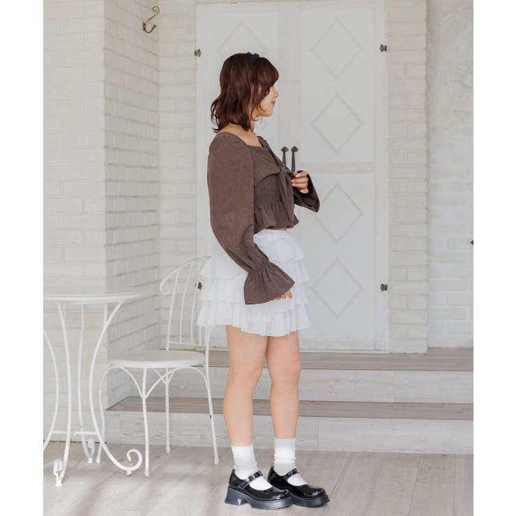 メニーフリルシフォンミニSK | RETRO GIRL | 詳細画像31 