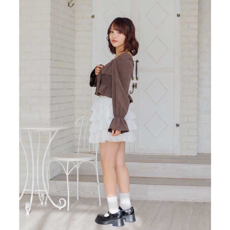 メニーフリルシフォンミニSK | RETRO GIRL | 詳細画像33 