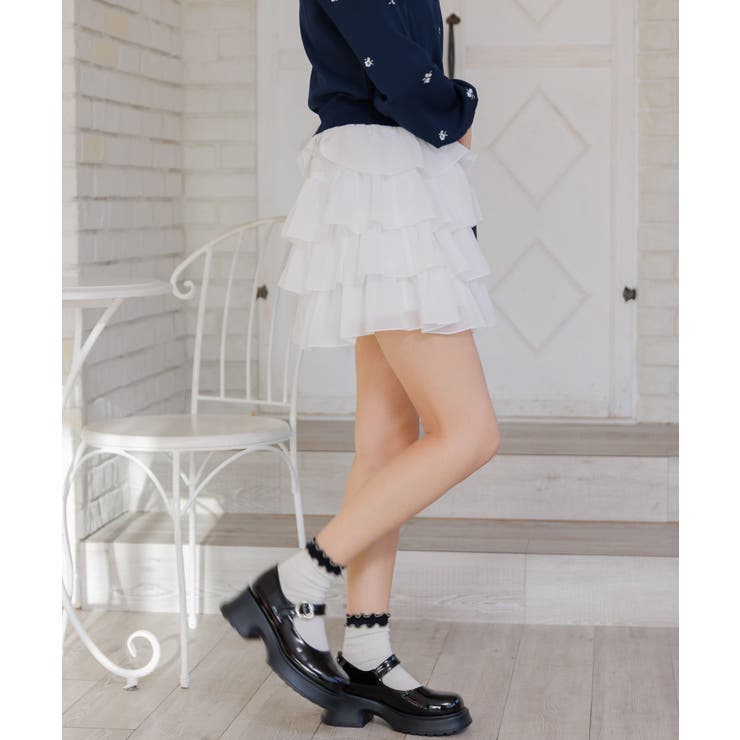 メニーフリルシフォンミニSK | RETRO GIRL | 詳細画像34 