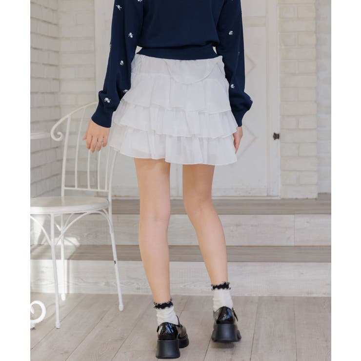 メニーフリルシフォンミニSK | RETRO GIRL | 詳細画像35 