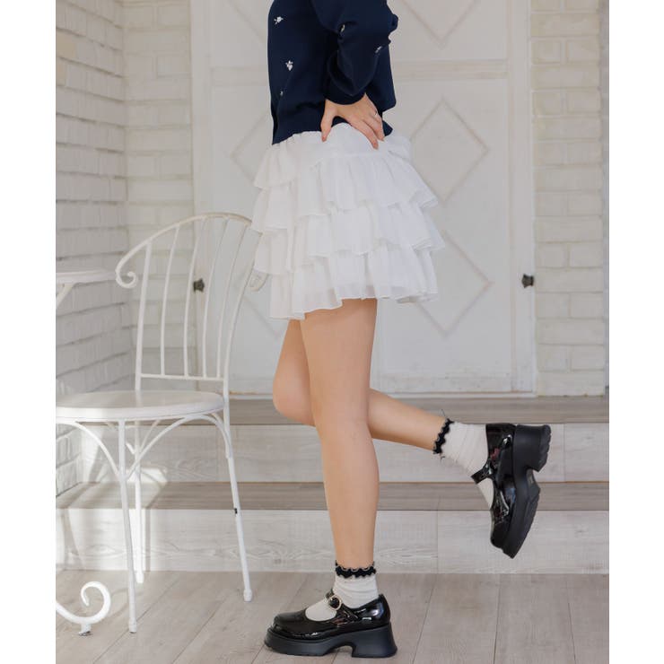 メニーフリルシフォンミニSK | RETRO GIRL | 詳細画像36 