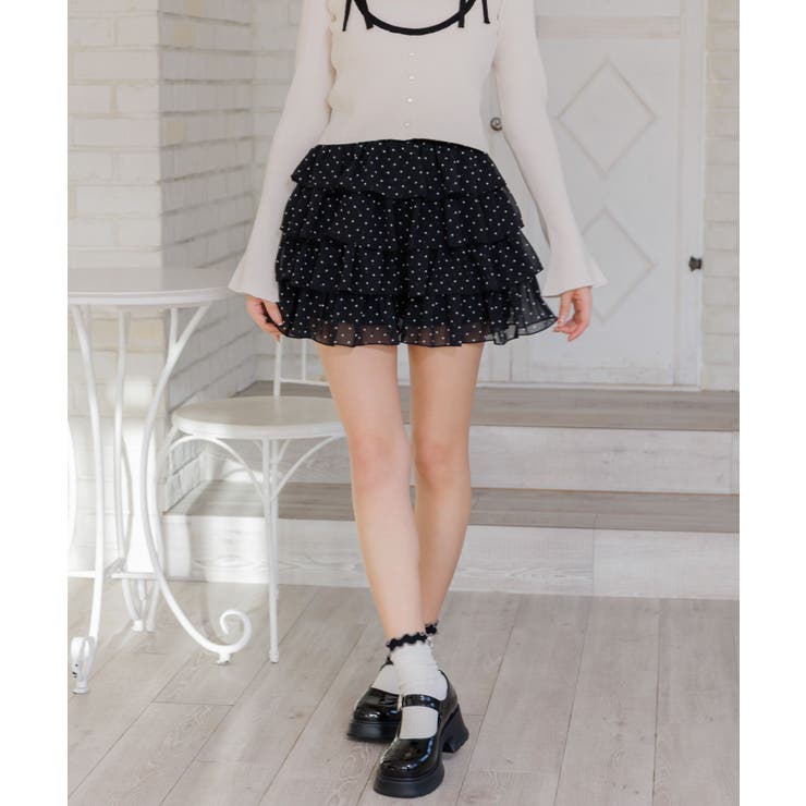 メニーフリルシフォンミニSK | RETRO GIRL | 詳細画像6 