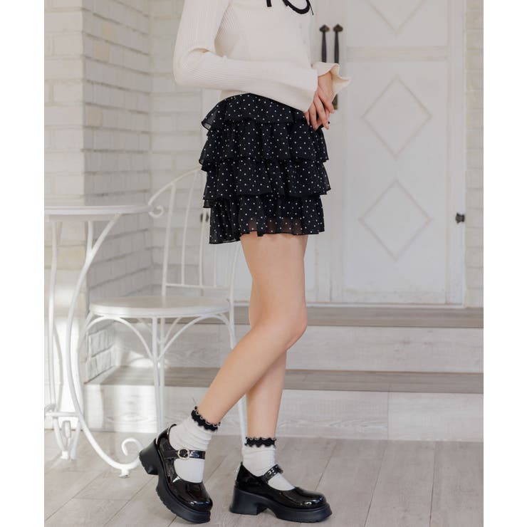 メニーフリルシフォンミニSK | RETRO GIRL | 詳細画像7 