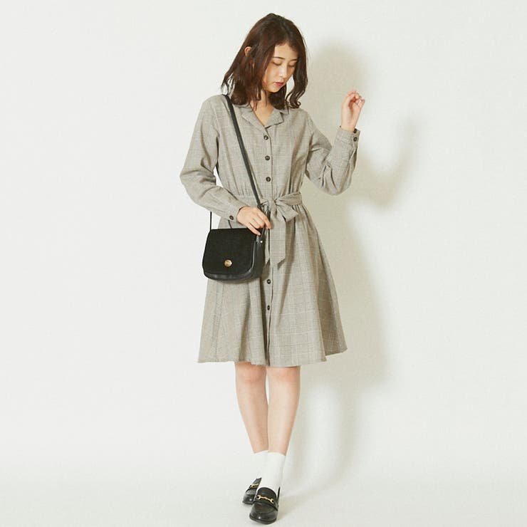 Emsexcite 開襟チェック柄ワンピース 品番 Rtgw Retro Girl レトロガール のレディースファッション通販 Shoplist ショップリスト