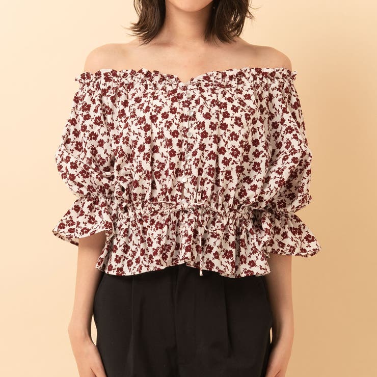 ○Emsexcite○ 花柄オフショルBL[品番：RTGW0001195]｜RETRO GIRL